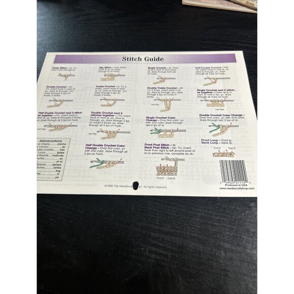 VTG AFGHAN CALENDAR 2000 THE NEEDLECRAFT SHOP 12 DESIGNS CROCHET PATTERNS 201006 - Picture 6 of 6